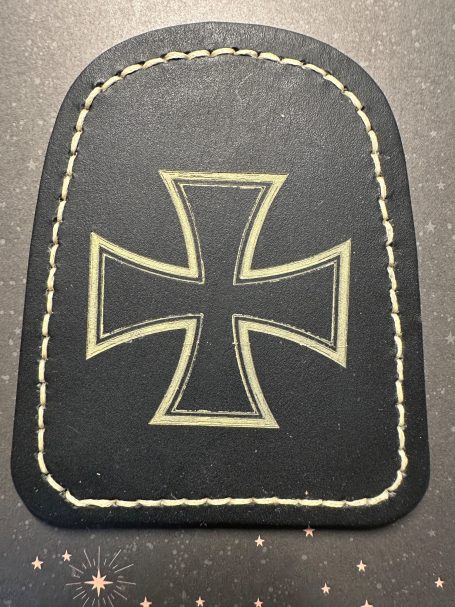 Lederpatch, Tankschutz "eisernes Kreuz" Lederpatch, Tankschutz Eisernes Kreuz
